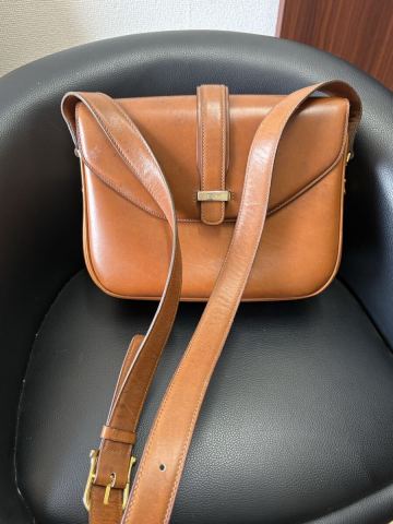 CELINE ショルダーバッグ レザー ヴィンテージ