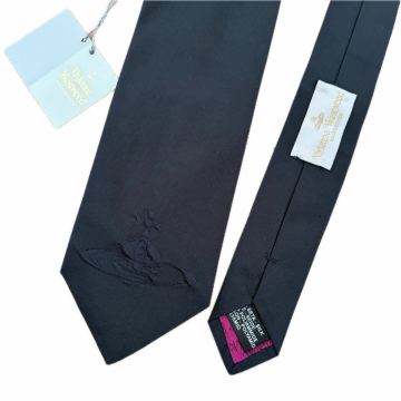 タグ付き　Vivienne Westwood ヴィヴィアン　ネクタイ オーブ刺繍 シルク オーブ　ロゴ　バーバリー　ポールスミス　Jean Paul Gaultier 