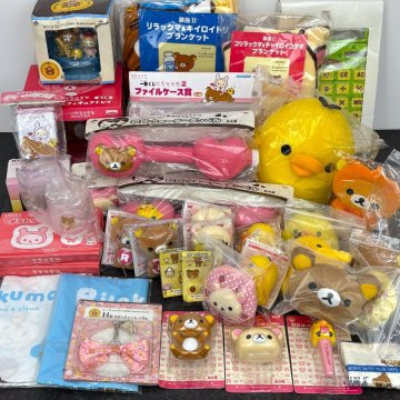 未開封・未使用◆リラックマ グッズ 大量まとめ 140サイズ ぬいぐるみ ブランケット フィギュア 雑貨 詰め合わせ サンエックス◆F1586