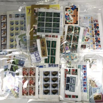 ■未使用 切手 バラ まとめ 額面総額約160,000円分 総重量約628.30ｇ（袋等含む）【買取まねきや】