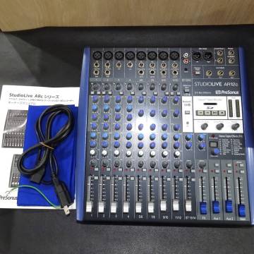 1円～ PreSonus プレソナス StudioLive スタジオライブ AR12c 24Bit 96kHz アナログ ミキサー 通電のみ確認 現状品