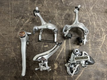 SHIMANO シマノ DURA-ACE デュラエース 7400系 コンポーネント 5点セット (STIレバー片側 / 前後ディレイラー / 前後ブレーキキャリパー)