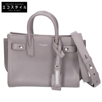SAINT LAURENT PARIS サンローランパリ 485019 サック ド ジュール ナノ 2WAY ハンドバッグ グレー