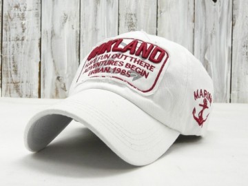 OAKULAND Low CAP ローキャップ ホワイト 送料\450 男女OK メンズ　レディース　サイズ調整可