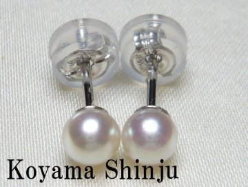 新品★小山真珠★１円～絶品カラー！稀少サイズ！ベビーあこや本真珠パールピアス