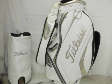 Titleist タイトリスト 9.0型アスリートスタッフ★中古★(WHxSILVER)ゴルフ キャディバック
