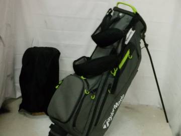 TaylorMade テーラーメイド 軽量 9.5型　アスリート/ツアーモデルスタンド★中古★(GYx/WH)ゴルフ キャディバック
