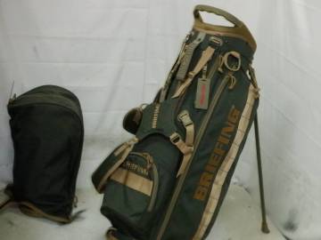 BRIEFING CR-54ブリーフィング★9.5型 アスリートスタンド★中古★（KHAxGOLD)ゴルフ キャディバック