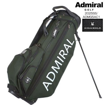 美品/ADMIRAL/ADMG5AC1/グリーン/ギガホールド/スタンドキャディバッグ/定価45,000円/ZS-ADMG5AC1-P-GRN