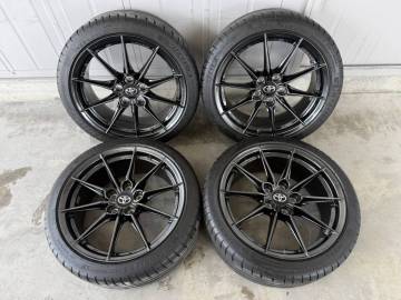 ☆BBS製 鍛造 良品☆トヨタ GRヤリス RZハイパフォーマンス 純正AW 18in 8J +45 PCD114.3 ミシュラン パイロットスポーツ4S 225/40R18