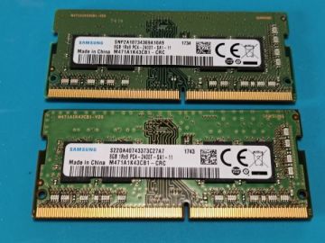(BIOS確認済み)ノートPC用【SAMSUNG】8GB DDR4 PC4-2400T 8GBx2枚　計16GB No.18