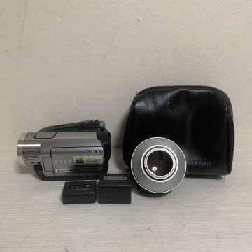 【通電未確認】SONY ソニー ビデオカメラ 07年製 HDR-HC7 レンズ付(VCL-HG0737)バッテリー付 ケース付 ハンディカム