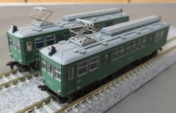 ☆激安☆MODEMO 箱根登山鉄道 モハ2形 108 2両セット Nゲージ 鉄道模型 グリーン