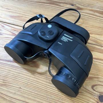 19-52【八】☆1円スタート☆TASCO WATERPROOF 7&times;50mm 366FT/1000YDS 122M/1000M 322BCW 双眼鏡 中古 現状品