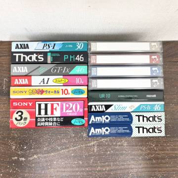 ★未開封 16点セット★カセットテープ AXIA That's SONY maxell FELIX アクシア ソニー マクセル ほか 昭和レトロ 未使用品 管8766