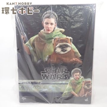 0SP69◆未開封 ホットトイズ スターウォーズ ep6 ジェダイの帰還 MMS551 1/6 プリンセス・レイアとウィケット/フィギュア HOTTOYS 送:100