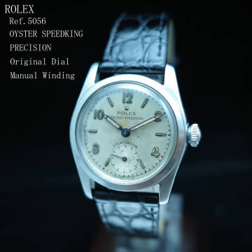 ロレックス ROLEX スピードキング OYSTER SPEEDKING Ref.5056 アンティーク1948年 オリジナル文字盤 SS メンズ ボーイズ 動作良好極美品1円