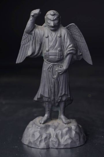 【温】高尾山 飯縄大権現像 天狗像 修験道 大本山高尾山 仏教美術 金属工芸