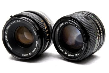 Canon キャノン純正 FDマウント専用（50mm1:1.4 + 50mm1:1.8）高級レンズ2本まとめて 希少・作動品