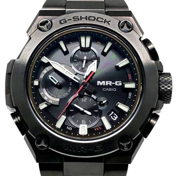 極美品 保証期間内 G-SHOCK MRG-B1000B-1A MR-G 電波ソーラー Bluetooth搭載 ミッドサイズ チタン ブラック 【ITJDFZSMWMLE】