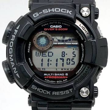 良品 稼働品 G-SHOCK GWF-1000-1 FROGMAN 5代目 フロッグマン 電波ソーラー タイドグラフ 高機能 メカ蛙 2009年9月発売 【ITE3819CHCCK】
