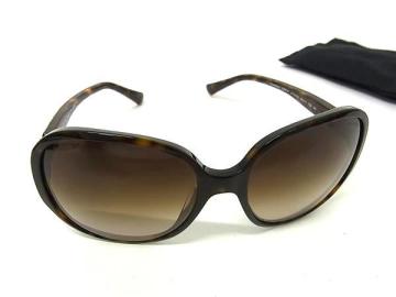 1円 ■美品■ CHANEL シャネル 5285-A ココマーク べっ甲調 サングラス メガネ 眼鏡 レディース ブラウン系 HE2524