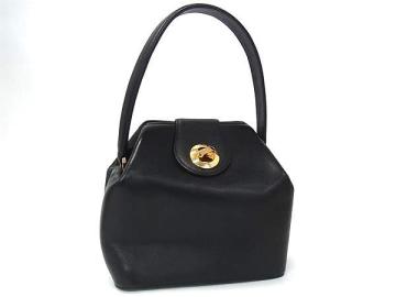 1円 ■極美品■ GIVENCHY ジバンシィ レザー ワンハンドル ハンドバッグ レディース ブラック系 GB5741