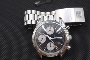【ト横】OMEGA オメガ Speedmaster スピードマスター 腕時計 アナログ デイト クロノグラフ オートマチック ベルト破損 TC992ZZH57