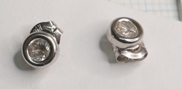 キュービックジルコニア　K14WG 大網てんとう虫　A024-1