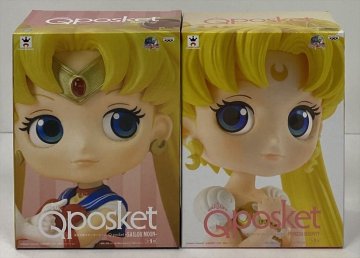 In110★未開封 美少女戦士セーラームーン　Q posket －SAILOR MOON－/－PRINCESS SERENITY－ 2コセット フィギュア バンプレスト 中古★