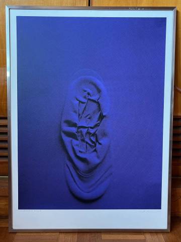 松谷武判 シルクスクリーン 版画 1973年 OBJECT-6 大判 具体美術 額装済 真作 E/A