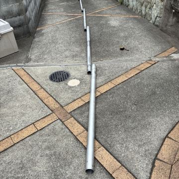 アルミポール　６本つなぎ　全長１０m