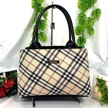 【極美品】 バーバリーブルーレーベル /ノバチェック /ハンドバッグ/ナイロンレザー