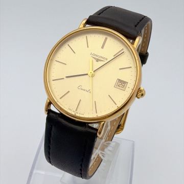 LONGINES ロンジン ゴールド文字盤 デイト ヴィンテージ メンズウォッチ 腕時計 クォーツ 不動