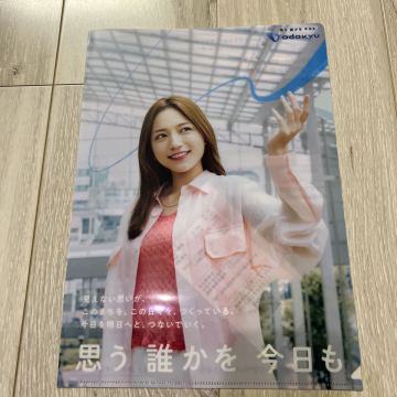 ★1円〜川口春奈 小田急電鉄 クリアファイル 非売品 odakyu★