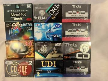 カセットテープ詰め合わせ14本(メタルテープ3本あり)80s