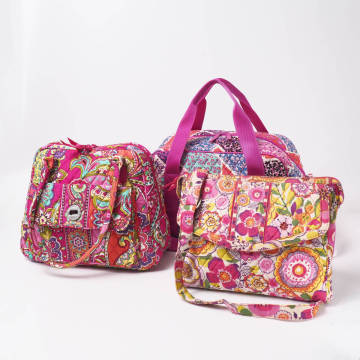 GT8447▲3点セット Vera Bradley ヴェラブラッドリー キルティング 花柄 ボストンバッグ ハンドバッグ ショルダーバッグ 鞄 まとめ売り