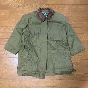 希少 90s Burberrys ハンティングジャケット オリーブ 襟コーデュロイ 実寸参照 裏地ノバチェック フィールドコート バーバリー n1