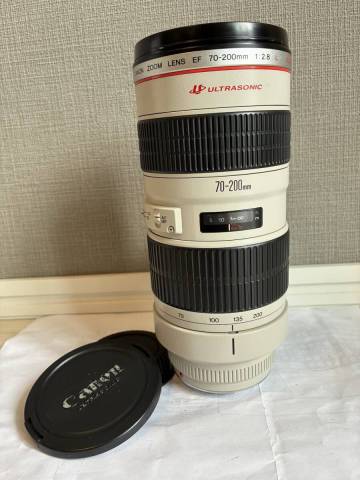 【動作品】Canon EF 70-200mm f2.8 L USM ULTRASONIC キャノン 一眼レフ 望遠レンズ 三脚座 前後キャップ付