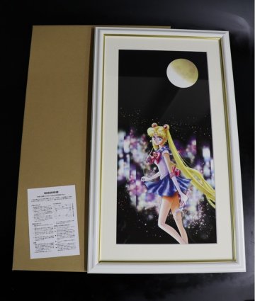 【14PF198】1円スタート 絵画 美少女戦士セーラームーン ミュージアム 複製画A 30周年記念 額縁 アート 武内直子 コレクション 現状品