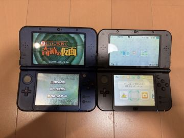 NEW Nintendo 3DS LL 本体 2台セット 通電確認済 Power On OK 1台ソフト読み込み確認済 Game Reading OK Console Lot