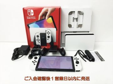 【1円】任天堂 Nintendo Switch 有機ELモデル 本体/箱 セット ホワイト ゲーム機本体 初期化/動作確認済 スイッチ L04-011yk/G4