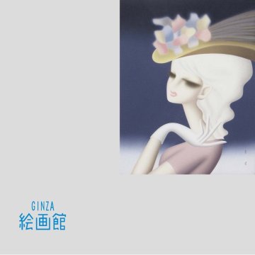 【GINZA絵画館】東郷青児　油絵６号「花の帽子」共シール・洋画の巨匠・文化功労者・１点もの・人気の女性像！　KY63V0G0U0J4K7A