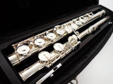 SANKYO サンキョウ フルート SILVER SONIC PA 銀製 925刻印 シルバーソニック カバードキィ ケース付き 三響 □ 76A22-1