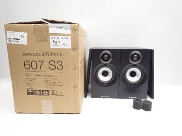 B&W/Bowers & Wilkins バウワースアンドウィルキンス 2Wayブックシェルフ型スピーカー 607 S3 ペア 元箱付き &cap; 76AF9-2