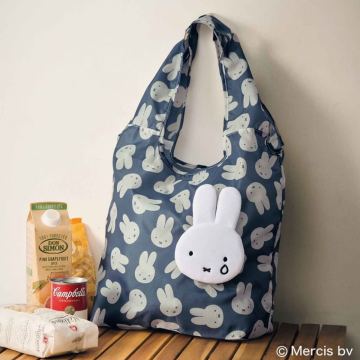 雑誌『InRed（インレッド）』 付録 miffy ふわふわ フェイス形エコバッグ エコバッグ ミッフィー 収納 ポーチ お買い物バッグ