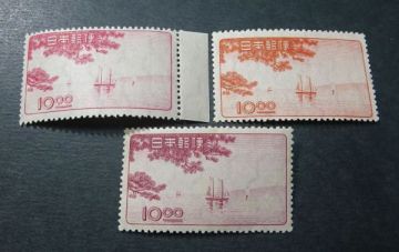 ◆◇1949年発行　岡山・松山・高松博覧会３種完ＮＨ美品◇◆