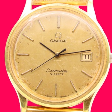 ■♪価格高騰!資産価値！ジャンクメンズビンテージ高級超レア！ OMEGA オメガ Seamaster シーマスター デート クオーツ