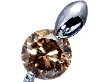 1円～【ジュエリー極】鑑付 綺麗な透明感！超大粒良質天然ブラウンダイヤモンド1.67ct 高級Pt900ペンダントヘッド a4209ou【送料無料】