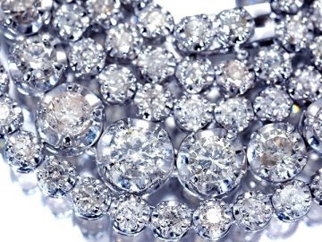 1円～【ジュエリー極】極上品！超豪華な輝き！良質天然ダイヤモンド10.00ct 超高級K18WGフルエタニティネックレス a4211okz【送料無料】